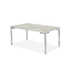 Conjunto Mesa Inovare Cromado RT 1,60X0,90 MDP e Cadeira Nobre Junco Cromado - 4