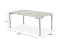 Ver imagem 3 de Conjunto Mesa Inovare Cromado RT 1,60X0,90 MDP e Cadeira Nobre Junco Cromado