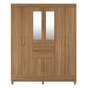Ver imagem 6 de Guarda Roupa Casal 8 Portas com Espelho e 2 Gavetas Paranaguá Amêndola Touch