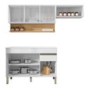 Ver imagem 6 de Cozinha Modulada 3 Pecas Balcao com Tampo Line Ktp Supremo Cp Freijo