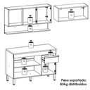 Ver imagem 4 de Cozinha Modulada 3 Pecas Balcao com Tampo Line Ktp Supremo Cp Freijo