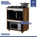Ver imagem 3 de Kit Balcão Turim com Fogão Cooktop 4 Bocas Itatiaia Preto