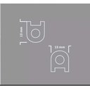 Ver imagem 2 de Kit de 200 Mini Cantoneira 13x13 Cadeirinha em Aço 2 Furos Niquelad