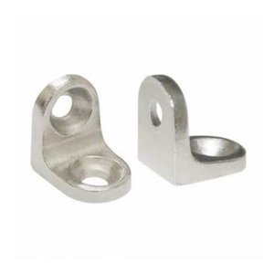 Kit de 200 Mini Cantoneira 13x13 Cadeirinha em Aço 2 Furos Niquelad