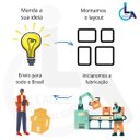 Ver imagem 7 de Placa Banheiro Masculino e Feminino 15x15 Acrílico