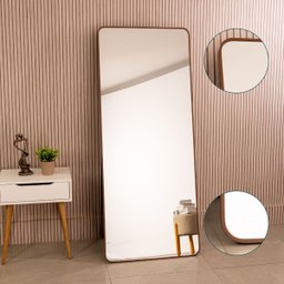 Espelho Grande Retangular Corpo Inteiro com Moldura em Metal 150 X 60 Cm - 3