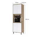 Ver imagem 3 de Paneleiro Torre Quente Cozinha 4 Portas 1 Nicho 70 - Módulo Cozinha Mel - Luciane 1316:Branco