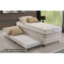 Ver imagem 3 de Cama Box Base c/Auxiliar Solteiro MH1434 Bordado White (88x188x23) - Herval