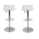 Ver imagem 1 de Kit 2 Banqueta Belo Horizonte 2005 Branca Base Cromada 84cm - 70102
