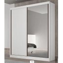 Ver imagem 1 de Guarda Roupa Solteiro com Espelho 2 Portas 3 Gavetas Virtus - Branco - Móveis Novo Horizonte