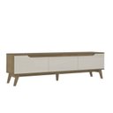 Ver imagem 4 de Rack com Painel Efeito Ripado para TV até 75 Polegadas com Portas e Gaveta 185,5x183x40cm
