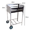 Ver imagem 2 de Churrasqueira Portátil com Rodas 5 Espetos Issi Grill