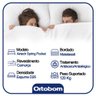 Cama Box Baú Queen Suede Bipartido + Colchão Ortobom Airtech Molas Ensacadas 65x158x198 Cor:Bege - 4