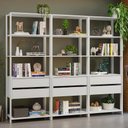Ver imagem 1 de Estante Armário Multiuso para Livros 6 Gavetas 12 Prateleiras 210cm Madesa