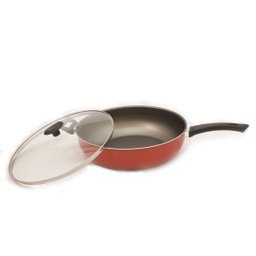 Frigideira Wok Antiaderente 32cm Com Tampa de Vidro - 4