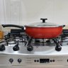 Frigideira Wok Antiaderente 32cm Com Tampa de Vidro - 3