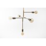 Lustre Pendente Prizi Dourado Directions Five - 100cm - 3