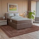 Ver imagem 3 de Cama Box Baú Viúva + Colchão Prime Espuma D45 Marrom Suede Marrom/marrom