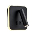 Ver imagem 1 de Arandela Parede Cabeceira Led Interruptor Spot Preto Quarto Bet50