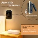 Ver imagem 5 de Arandela Parede Cabeceira Led Interruptor Spot Preto Quarto Bet50