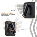 Ver mais imagens de Arandela Parede Cabeceira Led Interruptor Spot Preto Quarto Bet50