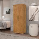 Ver imagem 1 de Armário Multiuso Ouro 2 Portas com Chave Freijó