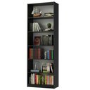 Ver imagem 3 de Estante Livreiro Madesa 6908 com 6 Nichos - Preto