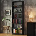 Ver imagem 1 de Estante Livreiro Madesa 6908 com 6 Nichos - Preto