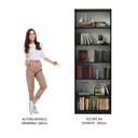 Ver imagem 5 de Estante Livreiro Madesa 6908 com 6 Nichos - Preto