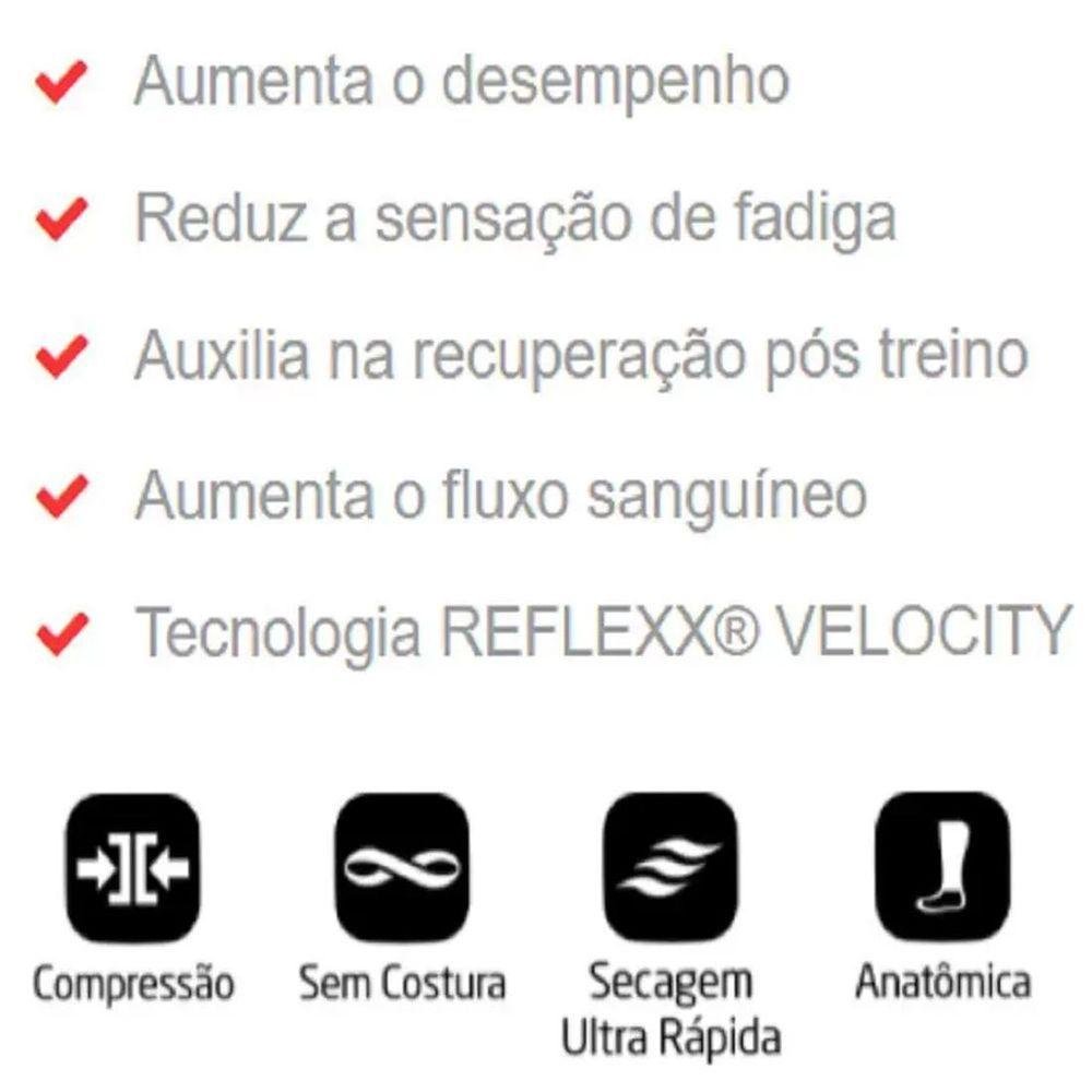 Canelito Refletivo de Compressão com Reflexx Rosa Tam M - 2