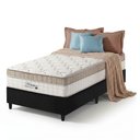 Ver imagem 1 de Cama Box Solteiro Preto + Colchão Molas Ensacadas Pillow In Zidi Houston 88x188x65cm