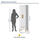 Ver imagem 3 de Armário Multiuso 2 Portas 1 Gavetas Natal