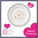 Ver imagem 3 de Aparelho de Jantar Perlasa Flores Cerâmica 9 Peças