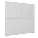 Ver imagem 2 de Cabeceira Queen 160cm Carla Material Sintético Branco Com Frame Bymóveis