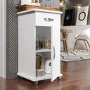 Ver imagem 2 de Balcão Aparador/Buffet 1 Porta e 1 Gaveta - Branca