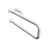Barra de Apoio Lateral Fixa Alumínio Branco 70 Cm Esquerdo - 1