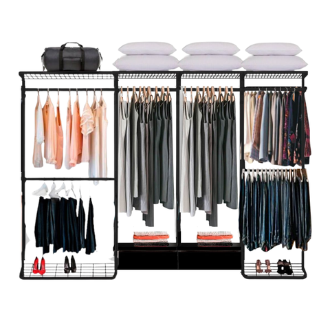 Closet Aramado - Linear Clr 371 com Gaveta - 2,80m - Preto