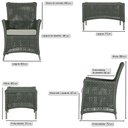 Ver imagem 3 de Jogo Sofá e 2 Poltronas e Mesa Igapó Alumínio Fendi Corda Náutica E3 Trama Original