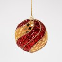 Ver imagem 3 de Kit 12 Enfeite Bola Natalina Árvore Natal Artesanal Vermelho