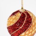 Ver imagem 2 de Kit 12 Enfeite Bola Natalina Árvore Natal Artesanal Vermelho