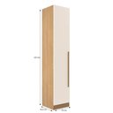 Ver imagem 7 de Guarda-Roupa Modulado de Canto 6 Peças San Diego Bege Tauari/Off White