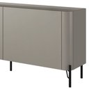 Ver imagem 7 de Rack para Sala de Estar Tv 75 Pol 4 Portas Pés Industrial Preto Alef I03 Grigio - Lyam Decor
