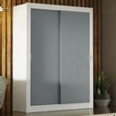 Ver imagem 2 de Guarda-roupa Solteiro Madesa Denver 2 Portas de Correr