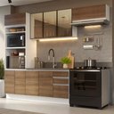 Ver imagem 1 de Armário de Cozinha Completa 270 cm Branco/Rustic Glamy Madesa 17