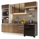 Ver imagem 2 de Armário de Cozinha Completa 270 cm Branco/Rustic Glamy Madesa 17