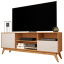 Ver imagem 1 de Rack para Sala Pés em Madeira Material em Mdf Kairo Wood - Via Nossa:nature/off White