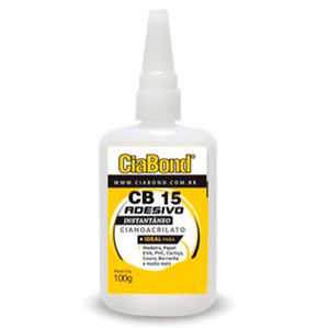 Cola Adesivo Instantâneo Cb 15 Ciabond 100g Anti Entupimento