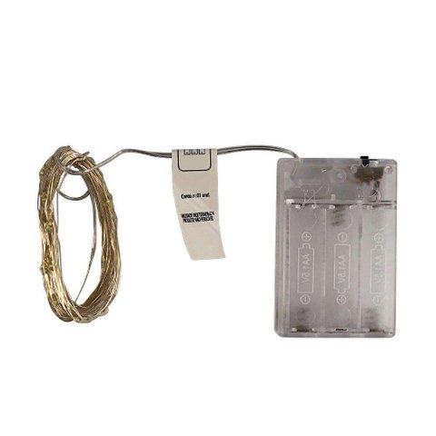 Fio de Fada Led para Decoração Cordão de Luz 5 Metros - Branco