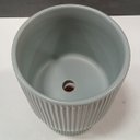 Ver imagem 5 de Cachepô de Cerâmica Azul Claro 16x12x12cm Vaso Plantas Jardim Sala Suculenta