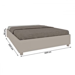 Base de Cama Box Queen Mônaco Off White - Tcil Móveis - 3